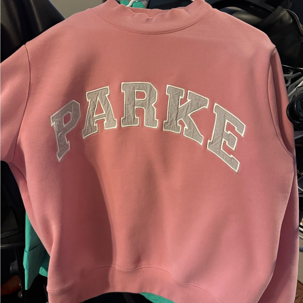 Blush/lavender Parke mockneck